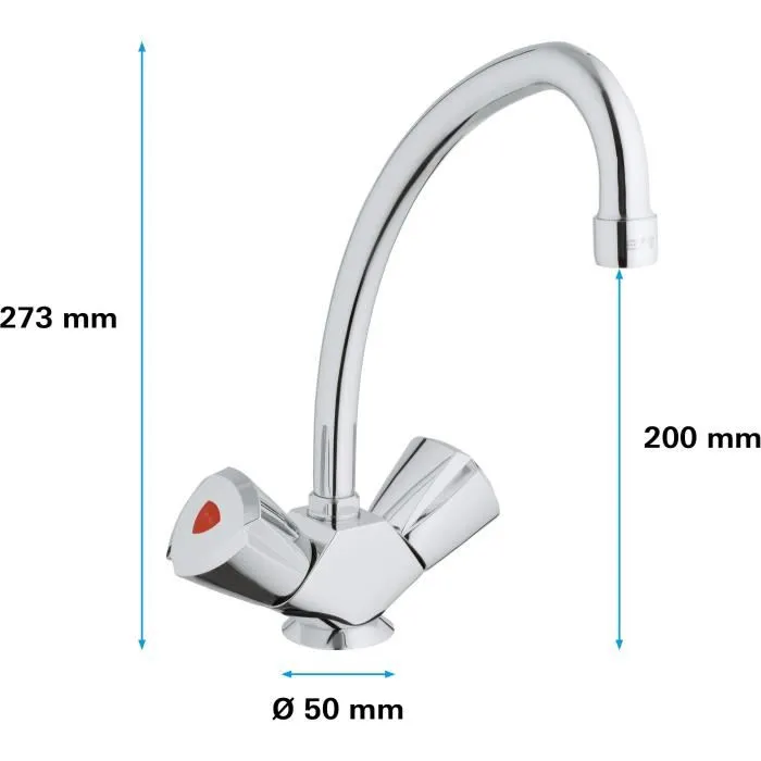 Grohe 4005176860096 Mezclador de Fregadero 2 Grohe 4005176860096 Mezclador de Fregadero 2
