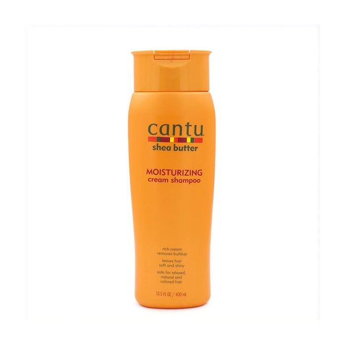 Cantu Champú Hidratante con Manteca de Karité y Aceites Esenciales 400ml - Cabello Fuerte, Saludable y Brillante