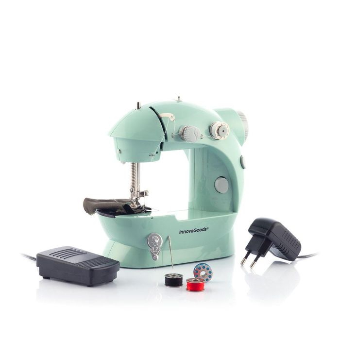 Mini Máquina de Coser Portátil con LED, Cortahílos y Accesorios Sewny InnovaGoods Mini Máquina de Coser Portátil con LED, Cortahílos y Accesorios Sewny InnovaGoods