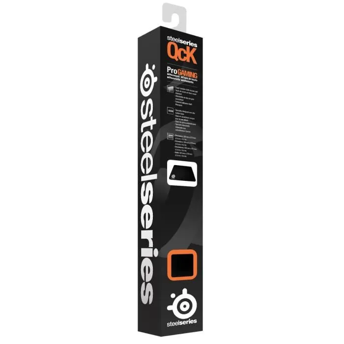 SteelSeries Alfombrilla QcK Negro 63004 - Dimensiones 285x320mm, Grosor 2mm 2