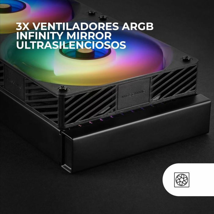 Base de Refrigeración para Portátil Mars Gaming MLVISIONPRO360 5 Base de Refrigeración para Portátil Mars Gaming MLVISIONPRO360 5
