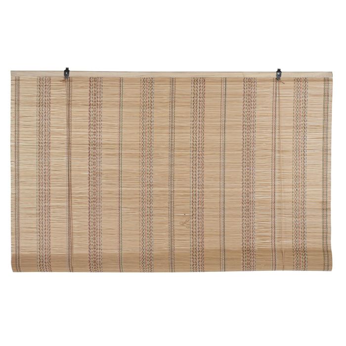 DKD Home Decor Estor Enrollable Tropical Bambú Multicolor para Puerta 120x230 cm