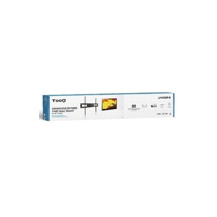TooQ LP41100F-B Soporte de Pared Fijo para TV 60-100" hasta 75kg, VESA, Pantallas Curvas, Nivel Burbuja, 30.5mm, Negro 2