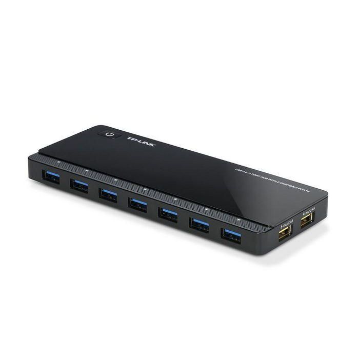 TP-LINK UH720 Hub USB 3.2 Gen 1 con 9 Puertos, 5000 Mbit/s, Negro 1