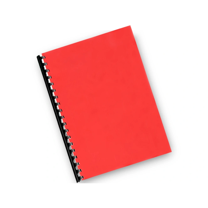 Q-connect Tapas de Encuadernación PVC DIN A4 Opaca Rojo 180 Micras Caja 100 Unidades 4