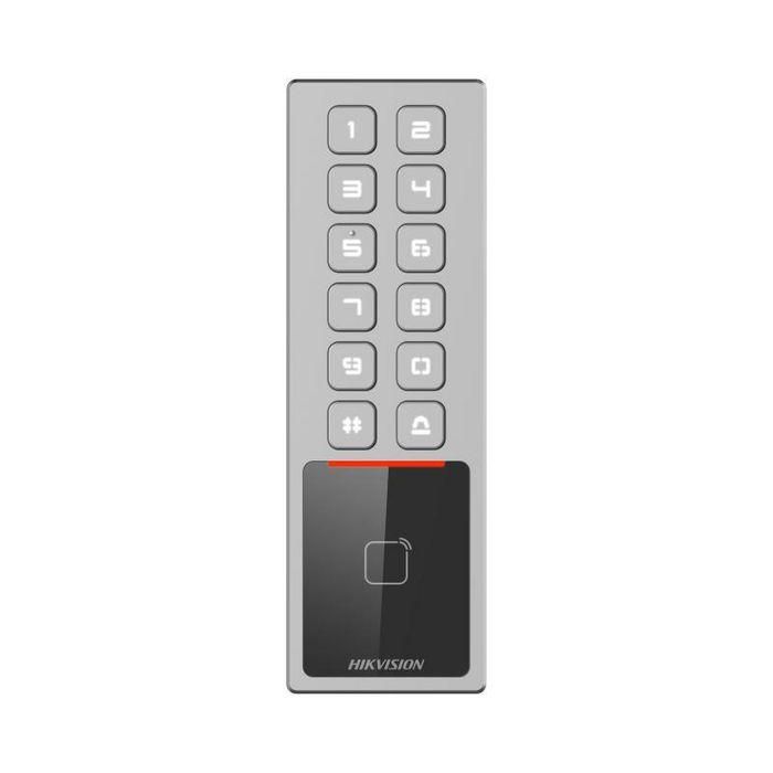 Hikvision Terminal control de accesos WiFi tarjetas Mifare y código PIN IK08 IP65 2