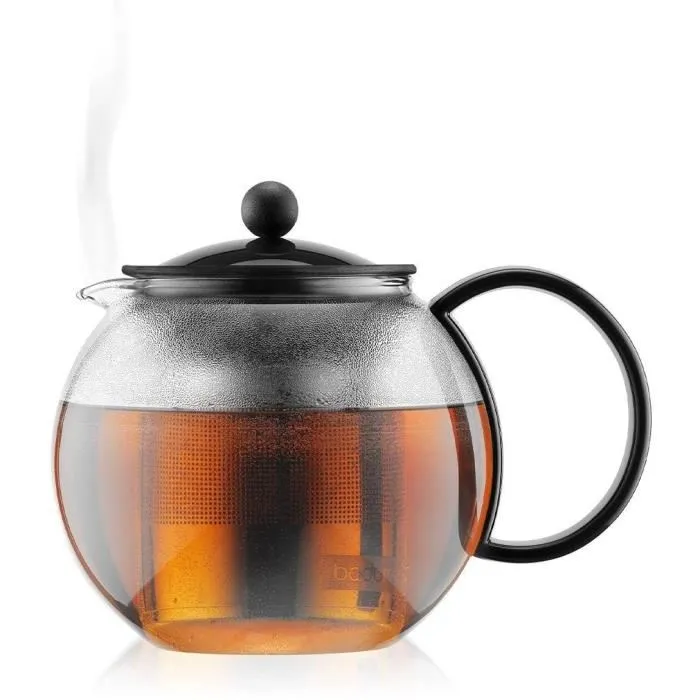 Bodum Assam Cafetera de Pistón con Tapa de Plástico y Filtro de Acero Inoxidable, 1.0 L 1