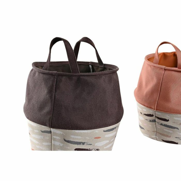 Cesta Ropa Basicos DKD Home Decor Gris Burdeos 28 x 30 x 28 cm (3 Unidades) 3 Cesta Ropa Basicos DKD Home Decor Gris Burdeos 28 x 30 x 28 cm (3 Unidades) 3