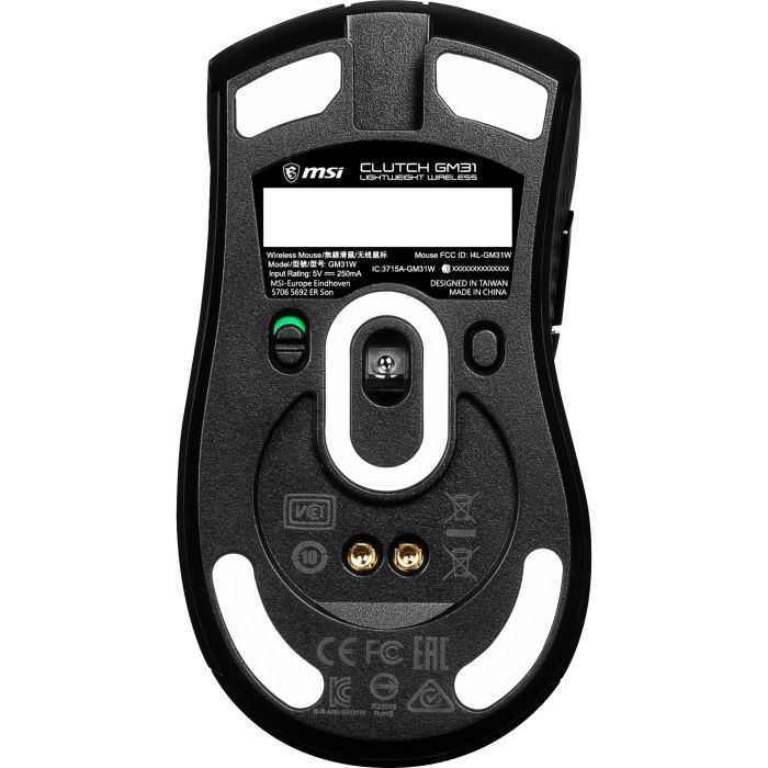 MSI Ratón Inalámbrico Ligero Clutch GM31, Óptico, 12000 DPI, 1 ms, Negro, para Diestros, Gaming 6 MSI Ratón Inalámbrico Ligero Clutch GM31, Óptico, 12000 DPI, 1 ms, Negro, para Diestros, Gaming 6