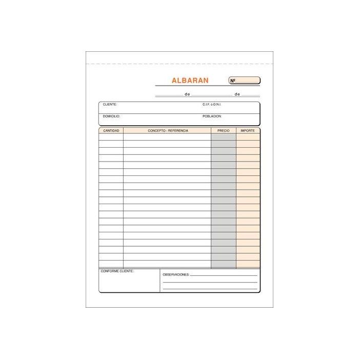 Talonario Albaranes 4º Natu Tripli Loan (Set de 5)
