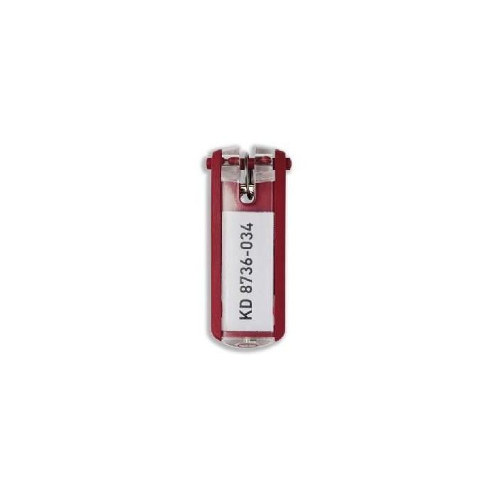 DURABLE Key Clip Llaveros, rojo, 6 unidades 0 DURABLE Key Clip Llaveros, rojo, 6 unidades 0