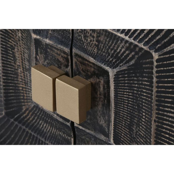 Aparador Colonial DKD Home Decor Negro Dorado 45 x 75 x 81 cm 4 Aparador Colonial DKD Home Decor Negro Dorado 45 x 75 x 81 cm 4