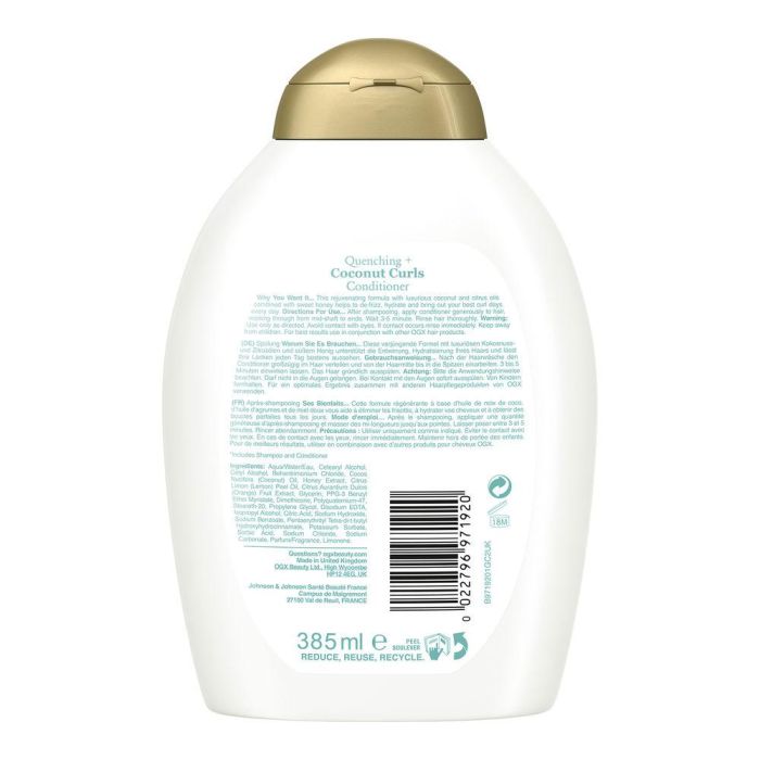 Ogx COCONUT CURLS Acondicionador para Rizos 385 ml 1
