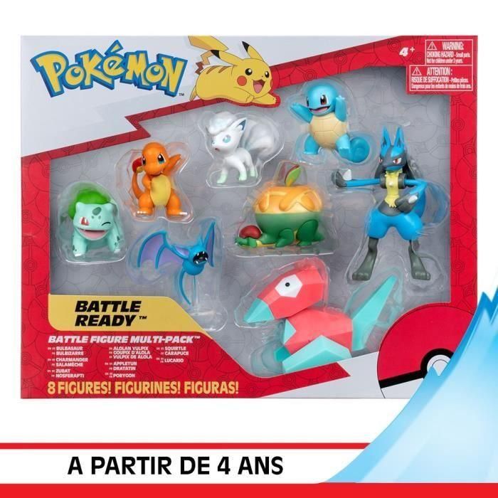 Pack 8 Figuras Pokémon - BANDAI - JW3063 - Multicolor - Pokémon Battle 1 Pack 8 Figuras Pokémon - BANDAI - JW3063 - Multicolor - Pokémon Battle 1