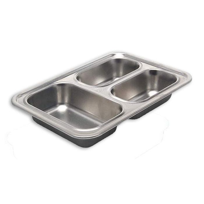 Fiambrera de plástico y acero con 3 departamentos - Thermosport (6 Unidades) 5 Fiambrera de plástico y acero con 3 departamentos - Thermosport (6 Unidades) 5