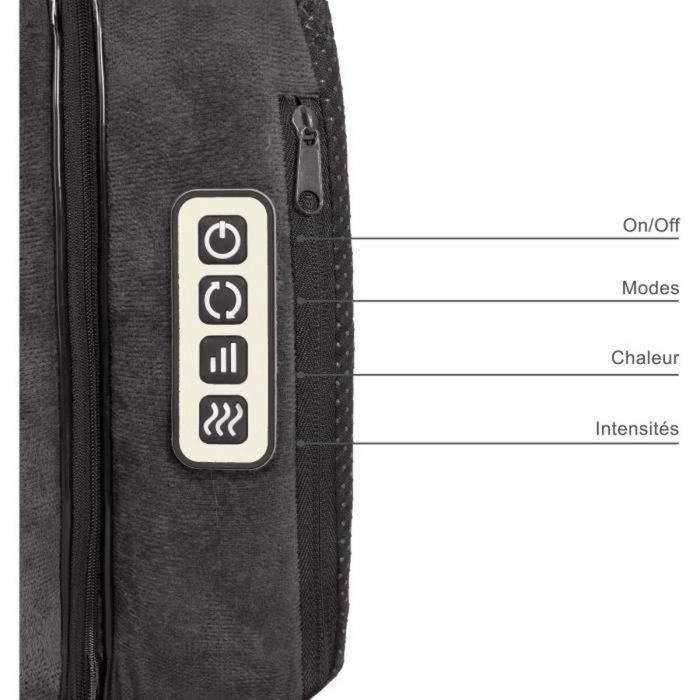 Livoo DOS204 Masajeador Shiatsu 2 en 1 para Pies y Espalda con 24 Cabezales, 3 Velocidades, Con o sin Calor - Gris 4