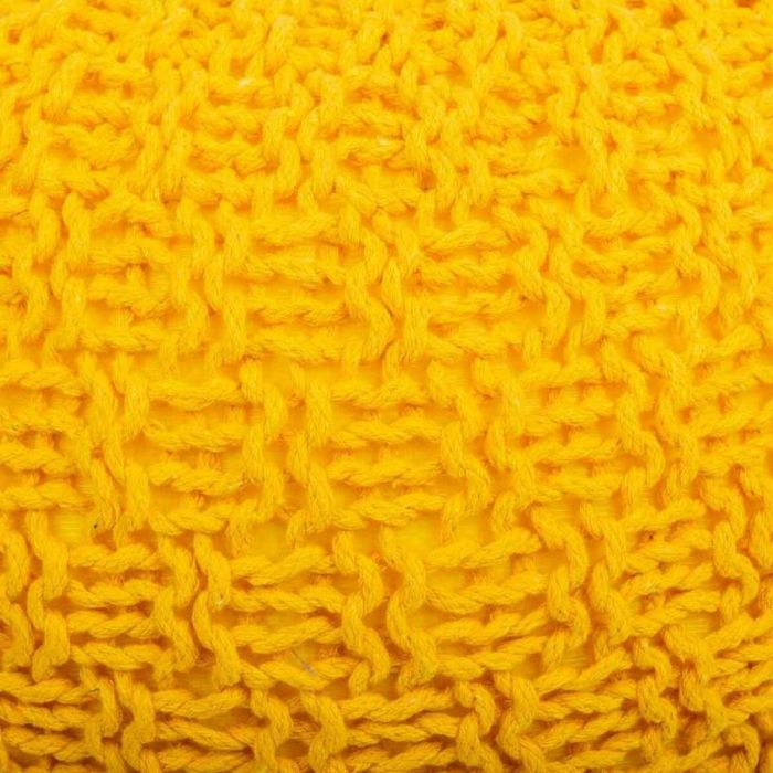 Puff Alexandra House Living Amarillo Poliestireno 45 x 30 x 45 cm 3