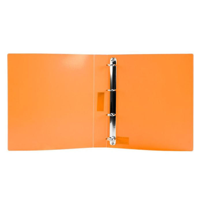 Carpeta Liderpapel 4 Anillas 25 mm Mixtas Polipropileno Din A4 Naranja Fluor Opaco 5