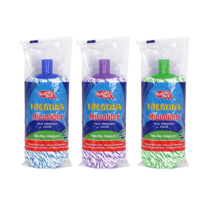 Fregona Hilo Trenzado Microfibra 150Gr - Supernet (12 Unidades) Fregona Hilo Trenzado Microfibra 150Gr - Supernet (12 Unidades)