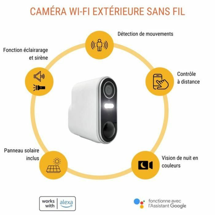 Cámara de vigilancia exterior inalámbrica con panel solar Konyks Camini Air 2 Solar 5