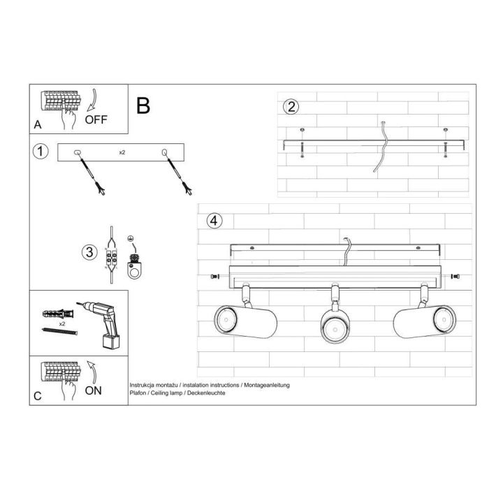Lámpara de Techo "Direzione-1" [SOL-SL.0501] 12