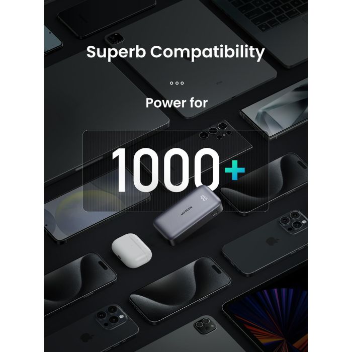 UGREEN Powerbank Mini 10000mAh con Carga Rápida 30W 5