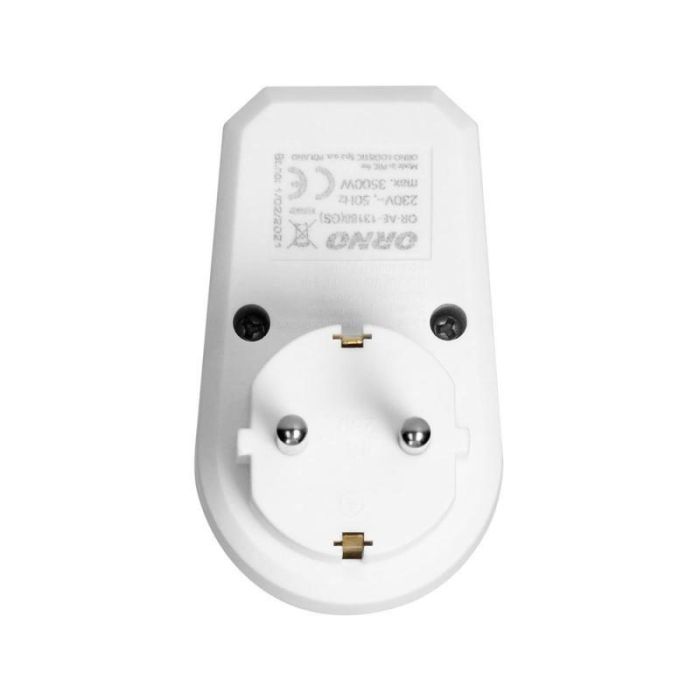 ORNO Enchufe Schuko 1 Toma con Interruptor, Modelo ORAE 13188 (GS)
