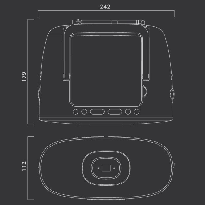 Reproductor CD/MP3 Muse MD202RDW 2