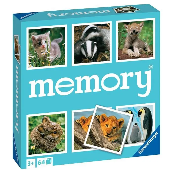 Ravensburger Gran memoria - Tema: Animales pequeños - 4005556208791 2