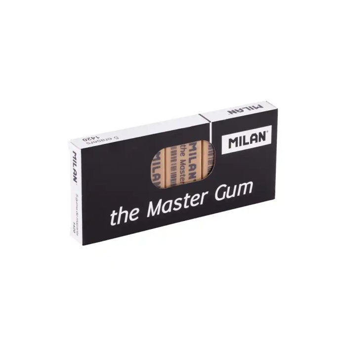 Milan 1420 Master Gum Goma de Borrar para Bellas Artes, Caja de 5 Unidades 1