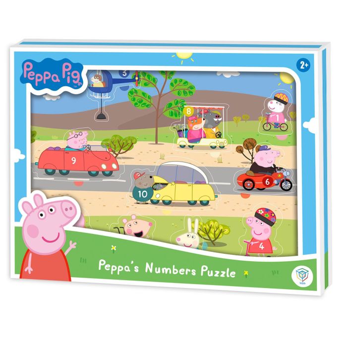 Deqube Peppa Pig Puzzle De Madera Numeros, Rompecabezas Educativo Para Niños A Partir de 2 Años Para Aprender a Contar 4 Deqube Peppa Pig Puzzle De Madera Numeros, Rompecabezas Educativo Para Niños A Partir de 2 Años Para Aprender a Contar 4