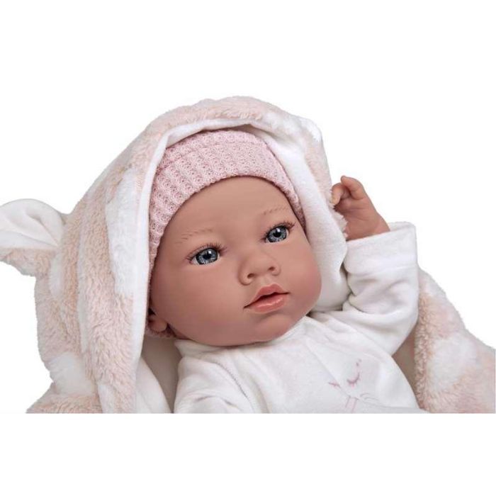 Muñeca elegance 38 cm aria rosa c/ manta (muñeco de peso) (cuerpo vinyl, sexo niña) 23 Muñeca elegance 38 cm aria rosa c/ manta (muñeco de peso) (cuerpo vinyl, sexo niña) 23