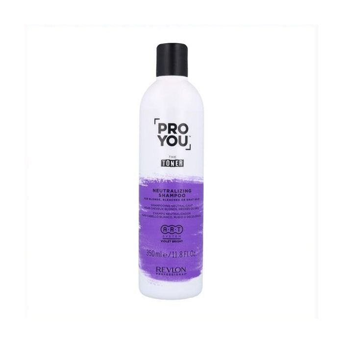 Revlon Y00587 PROYOU the toner Champú Neutralizante Violeta Anti-Amarillo para Cabello Rubio, Decolorado y Gris 350 ml