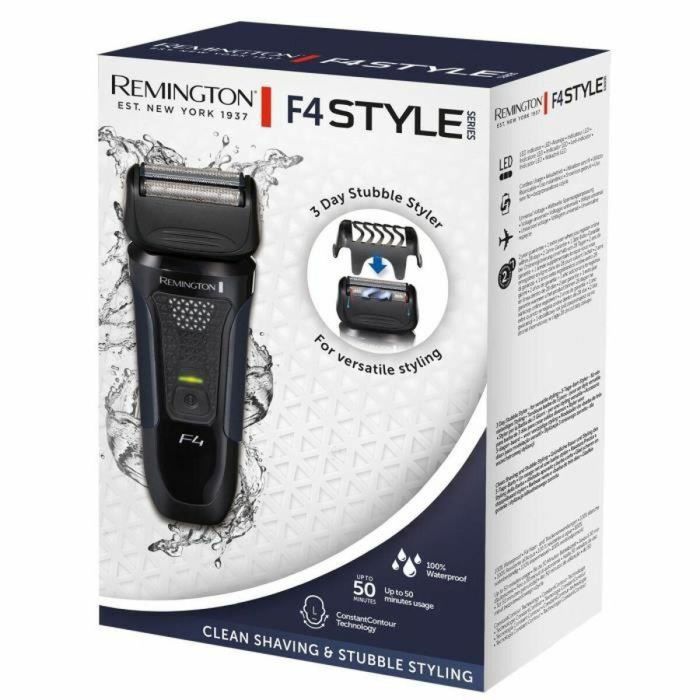 Remington REM5038061152067 Afeitadora Eléctrica Style Series F4002 para Afeitado Seco y Húmedo, Resistente al Agua, ComfortTrim, 50 min Autonomía 5