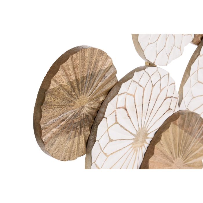 DKD Home Decor Decoracion Pared Indio Blanco Marron Mango 100 x 3 x 62 cm 1