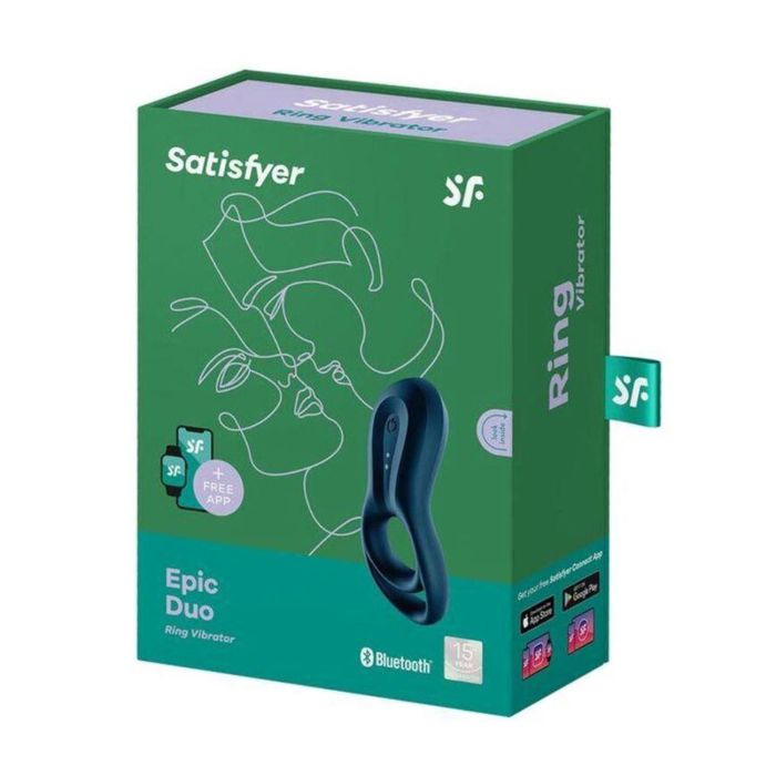Satisfyer Epic duo anillo vibrador azul Satisfyer Epic duo anillo vibrador azul