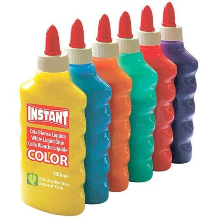 Pegamento en gel Playcolor Instant Multicolor 6 Piezas 180 ml 1