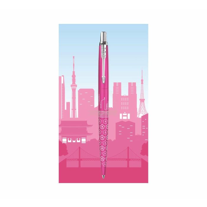 Parker Bolígrafo Jotter SE Global Icons Tokyo Rosa - Diseño Grabado Edificios Rascacielos - Acabado Negro Mate 6 Parker Bolígrafo Jotter SE Global Icons Tokyo Rosa - Diseño Grabado Edificios Rascacielos - Acabado Negro Mate 6