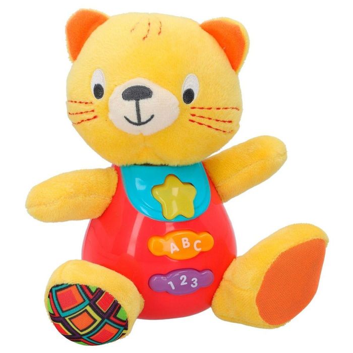 Peluche con Sonido Winfun Gato 16 x 17,5 x 10,5 cm (6 Unidades) 5