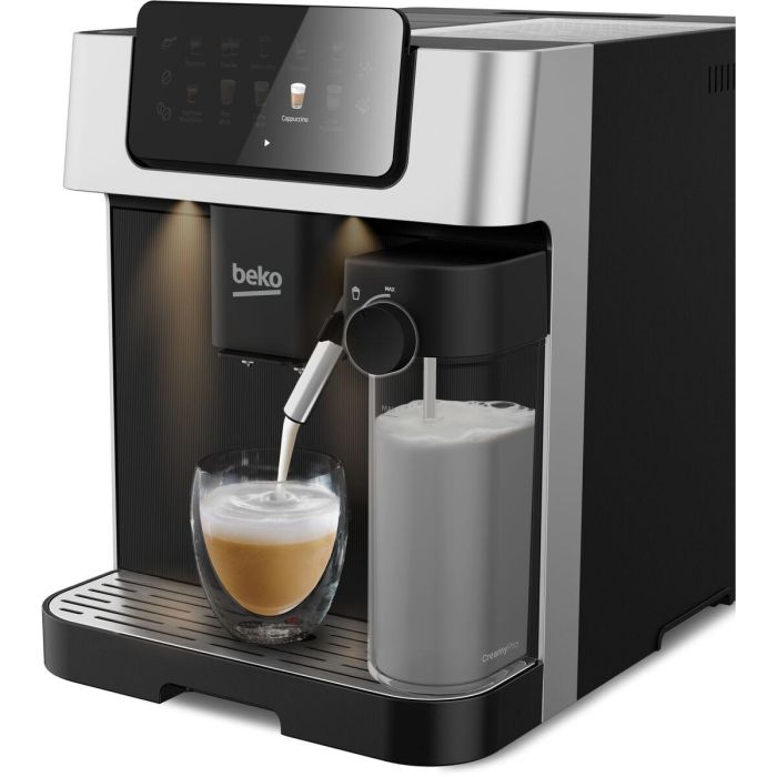 Beko CEG7304X Cafetera Automática con Molinillo Integrado, 1350 W, 19 Bares, Pantalla Táctil a Color 3