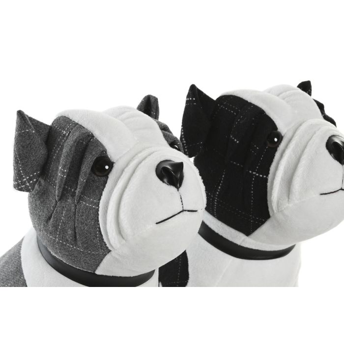 Sujetapuertas DKD Home Decor Blanco Negro 18 x 26 x 29 cm (4 Unidades) 1 Sujetapuertas DKD Home Decor Blanco Negro 18 x 26 x 29 cm (4 Unidades) 1