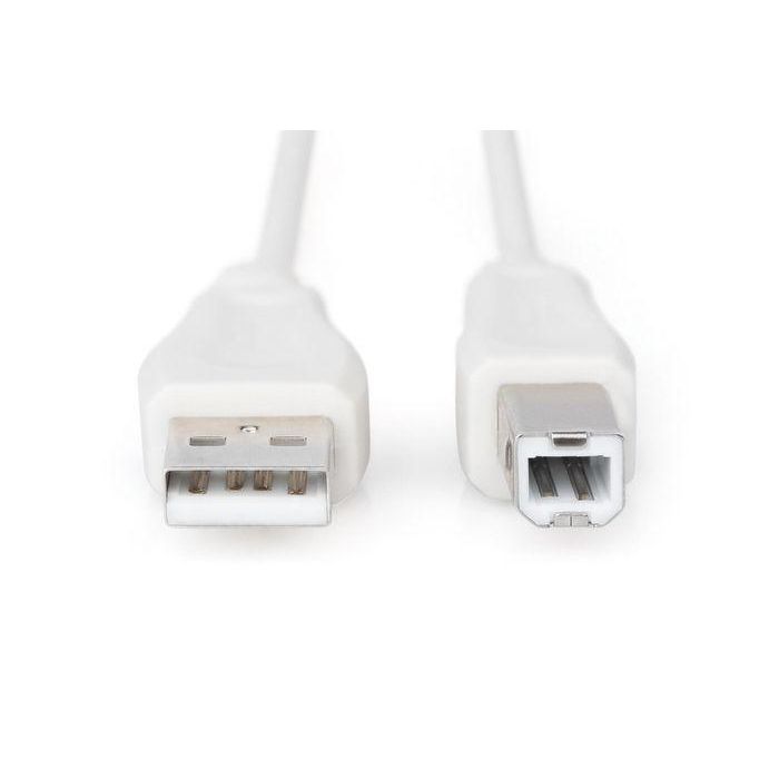 Digitus USB connection cable, type A - B M/M, 1.8m, USB 2.0 suitable, be 1 Digitus USB connection cable, type A - B M/M, 1.8m, USB 2.0 suitable, be 1