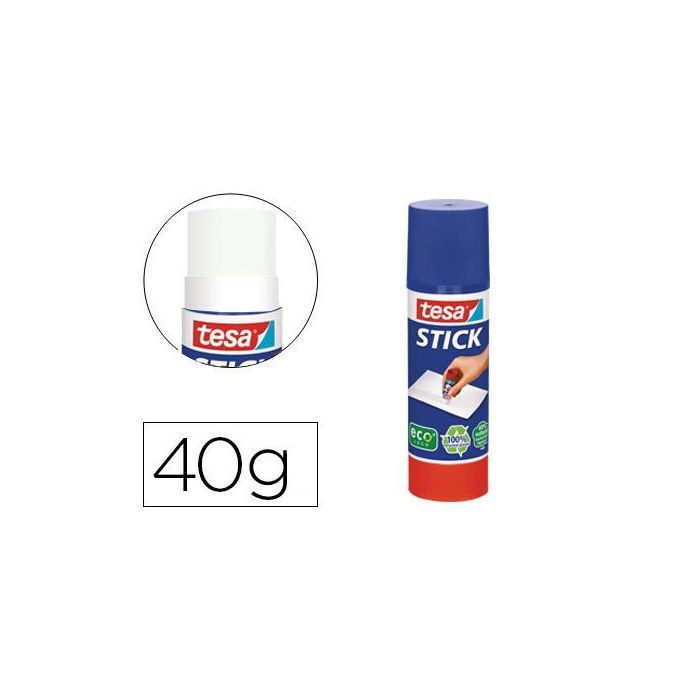 Pegamento Tesa Stick En Barra Ecologico 40 gr 12 unidades