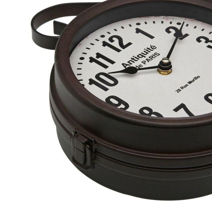 Reloj de Estación Antiquitè Versa, 9x36 cm, Metal, Maquinaria Ostar (2 Unidades) 2 Reloj de Estación Antiquitè Versa, 9x36 cm, Metal, Maquinaria Ostar (2 Unidades) 2