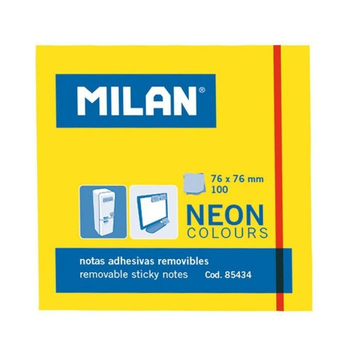Notas Adhesivas Milan Amarillo 76 x 76 mm (10 Unidades) 1 Notas Adhesivas Milan Amarillo 76 x 76 mm (10 Unidades) 1