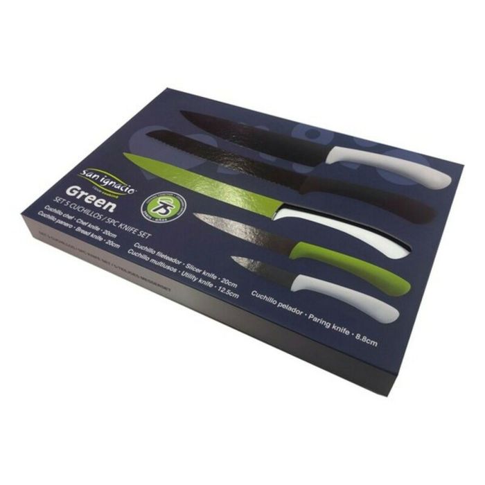 Set de Cuchillos San Ignacio green sg4165 Acero Inoxidable Gris 2