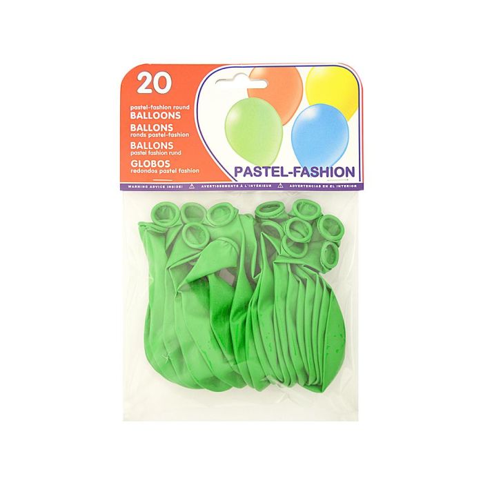 Globo 100% Latex Biodegradable Verde Pistacho Bolsa De 20 Unidades 1