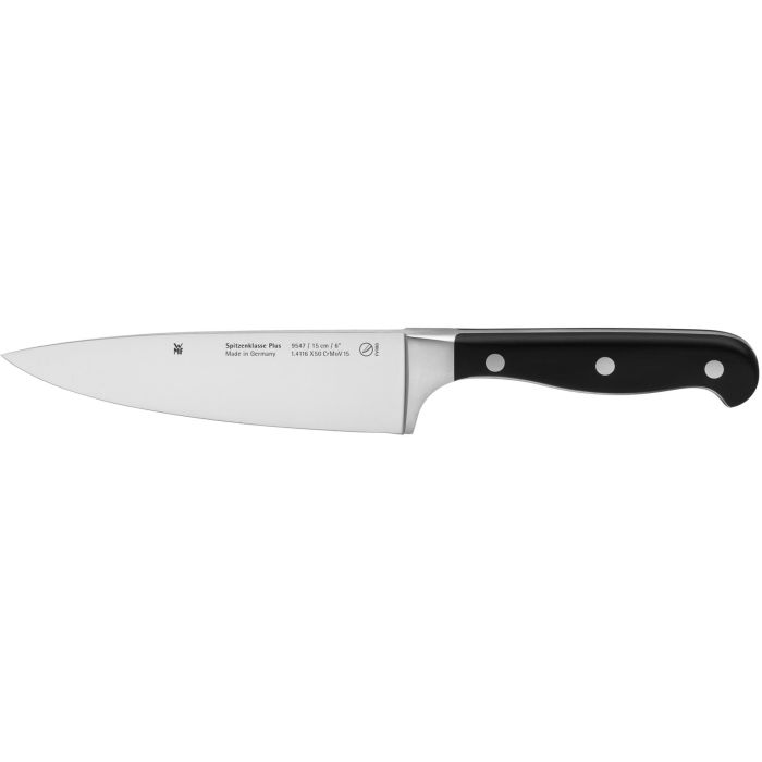 WMF 1895476032 Cuchillo de chef Spitzenklasse Plus de 15 cm, hoja de acero inoxidable, mango ergonómico negro 0 WMF 1895476032 Cuchillo de chef Spitzenklasse Plus de 15 cm, hoja de acero inoxidable, mango ergonómico negro 0