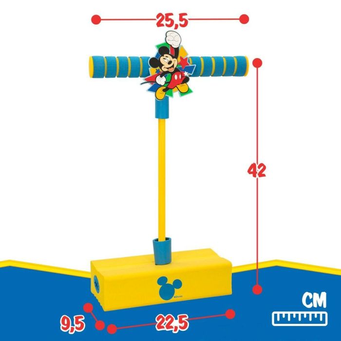 Saltador pogo Mickey Mouse 3D Amarillo Infantil (4 Unidades) 1