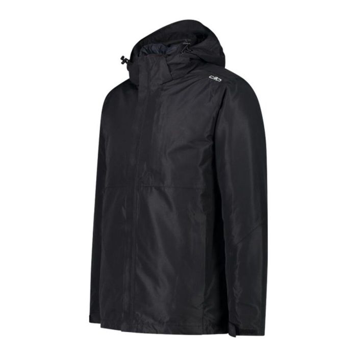 Chaqueta Deportiva para Hombre Campagnolo Zip Hood Detachable Inn Negro 45 3